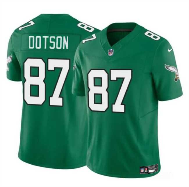 Men & Women & Youth Philadelphia Eagles #87 Jahan Dotson Kelly Green F.U.S.E Throwback Vapor Untouchable Limited Stitched Jersey